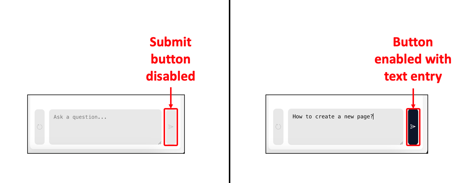Image showing Submit button in different states